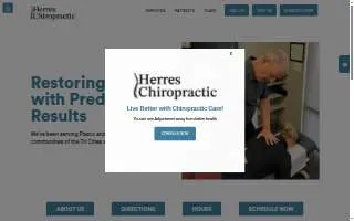 Herres Chiropractic website
