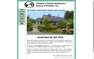 Children's Garden Montessori School of Poulsbo Inc website