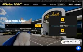 Hudson Auto Center website