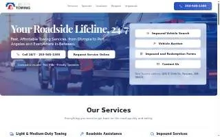 Liberty Towing Port Orchard website