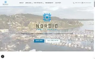 Nordic Family Dental website