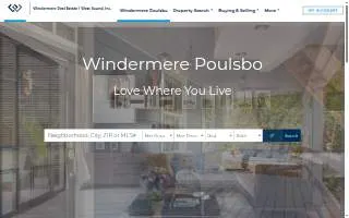 Windermere Poulsbo website