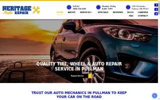 Heritage Auto Repair of Pullman website