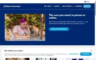 Planned Parenthood - Pullman Health Center website