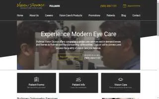 Pullman Vision Source website
