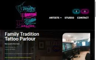 Family Tradition Tattoo Parlour website