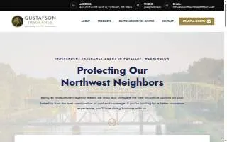 Gustafson Insurance of Puyallup website