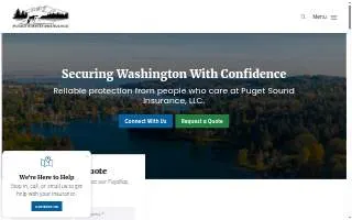 Puget Sound Insurance, LLC of Puyallup website