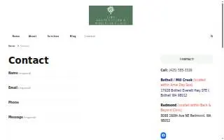 City Acupuncture and Wellness Clinic (Bothell) website