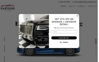 Eastside Auto Detailing - Ceramic Coating website