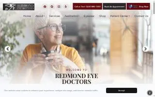 Redmond Eye Doctors website