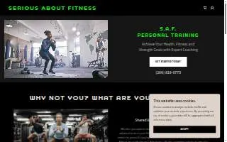 Serious About Fitness website