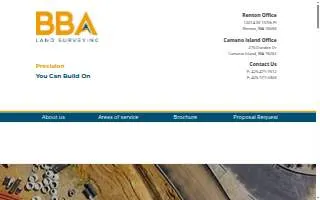 BBA Land Surveying of Renton website