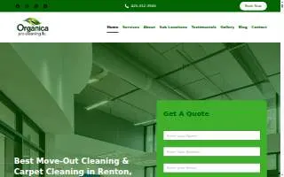 Organica Pro Cleaning LLC website