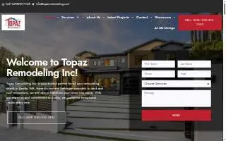 Topaz Remodeling Inc of Renton website