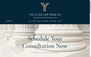 Yee & Yee Law Firm, P.C. website