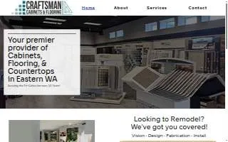 Craftsman Cabinets & Flooring website