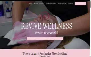 Revive Wellness of Richland website