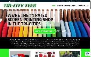 Tri-City Tees & Screen Printing website