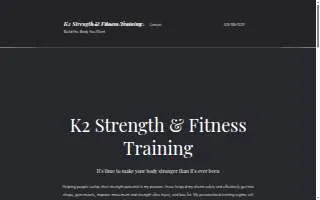 K2 Strength & Fitness Training website