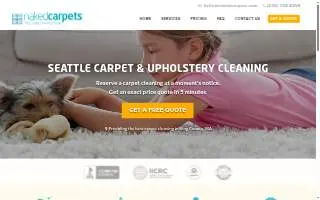 Naked Carpets - Carpet Cleaning People website
