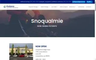 Proliance Orthopaedics & Sports Medicine - Bellevue website