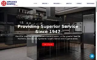 Appliance Hospital of SeaTac website