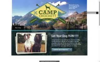 Camp Crockett Dog Day Camp website