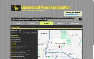 Commercial Fence Corporation website