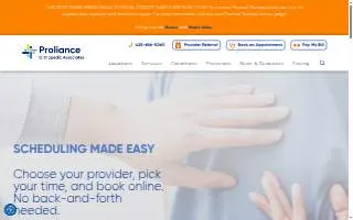 Proliance Orthopedic Associates of SeaTac website