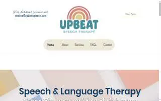 Upbeat Speech Therapy website