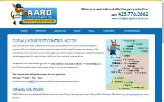 AARD Pest Control of Seattle website