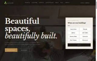 Axiom Design Build website