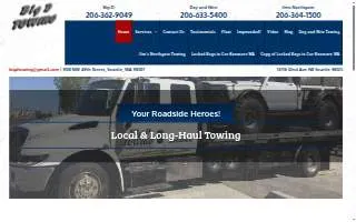 Big D Towing website