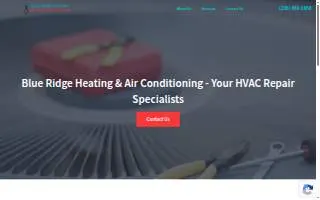 Blue Ridge Heating and Air Conditioning website