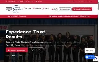 Budd & Company Automotive - Rainier Ave website