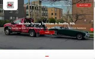 Cheap Towing of Seattle website