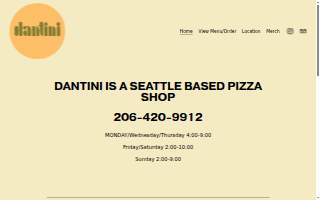 Dantini Pizza
