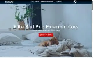 Elite Bed Bug Exterminators Seattle Washington website