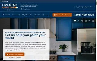Five Star Painting of Seattle website