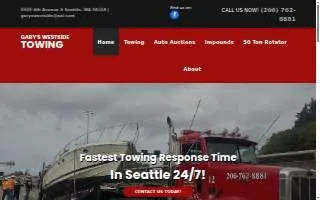 Gary's Westside Towing website