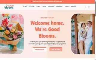 Good Blooms website