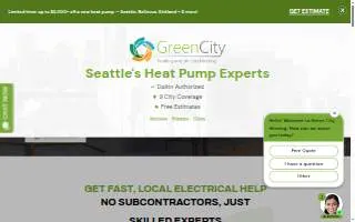 Green City Electrical of Seattle website