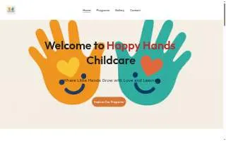 Happy Hands childcare Seattle website