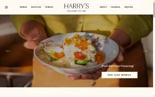 Harry's Catering & Events website