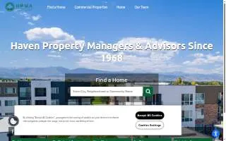 Haven Property Management of Seattle website