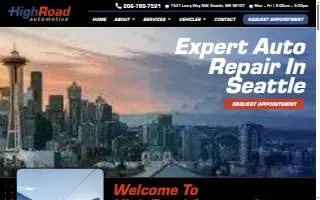 High Road Automotive website