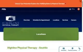 Highline Physical Therapy - Seattle website
