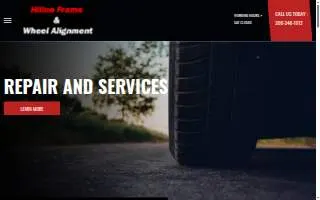 Hiline Frame & Wheel Alignment website