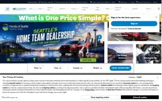 Honda Of Seattle website